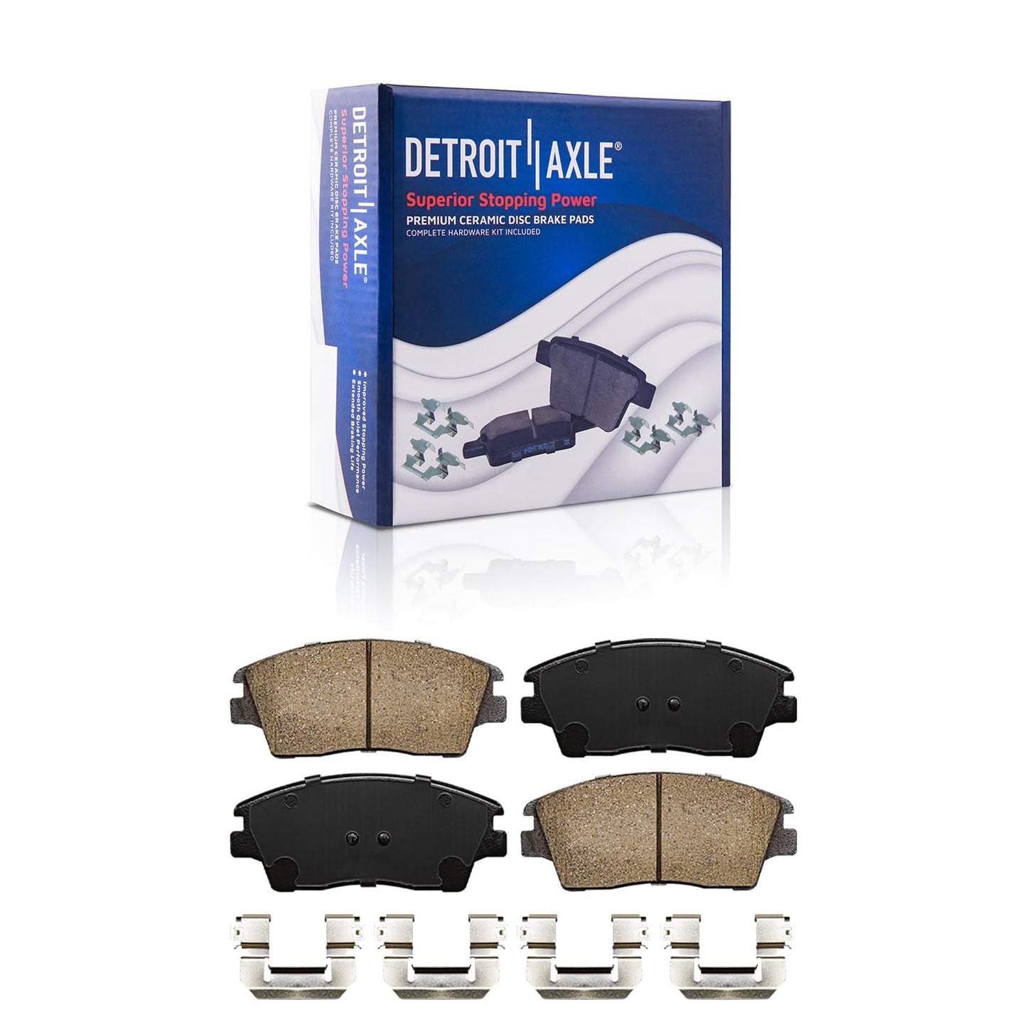 Detroit Axle - Rear Brake Kit for Nissan Altima Maxima Juke Sentra Disc Brake Rotors and Ceramic Brakes Pads Replacement: 11.46" inch Rotor