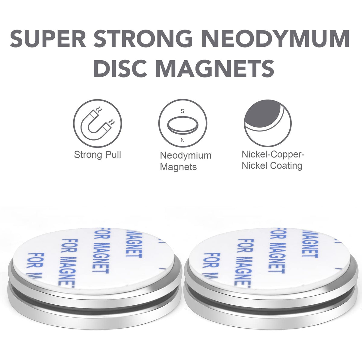 E BAVITE 100 Pack Strong Magnets with Adhesive Backing Powerful