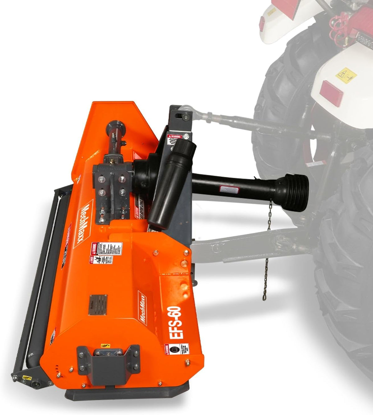 60'' inch PTO Powered 3 Point Standard Duty Flail Mower for 15-35hp Tractor, NOT Suitable for Quick Hitch, Model EFS60