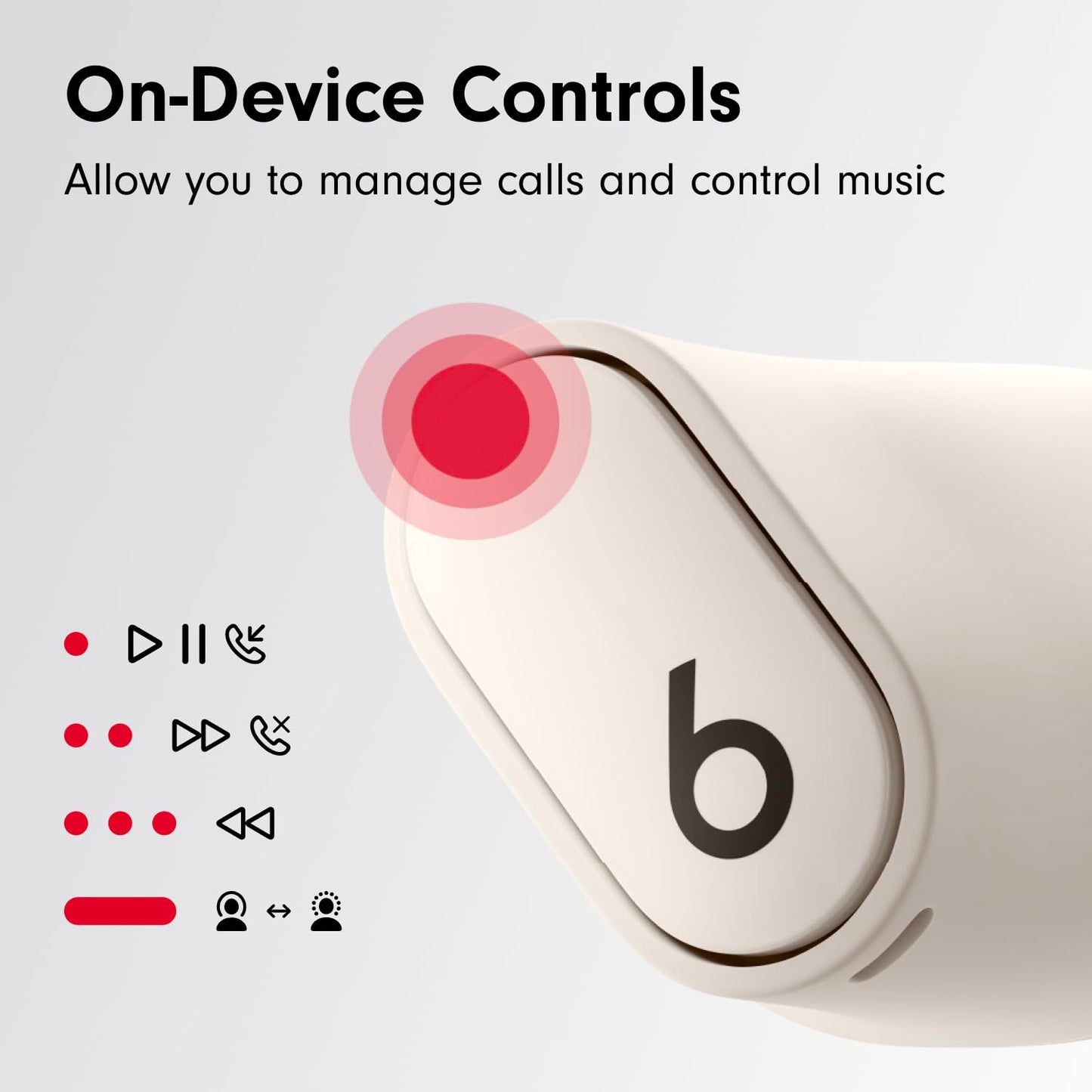 Beats Studio Buds + | True Wireless Noise Cancelling Earbuds, Enhanced Apple & Android Compatibility, Built-in Microphone, Sweat Resistant Bluetooth Headphones, Spatial Audio - Black/Gold