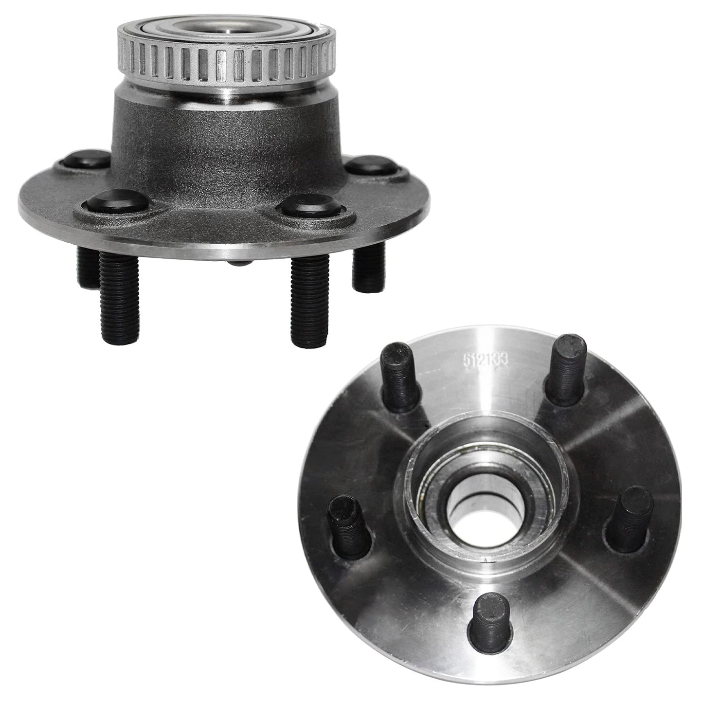 Detroit Axle - 2pc Front Wheel Bearing Hubs for 00-13 Chevy Impala Monte Carlo, 97-08 Pontiac Grand Prix, 06-11 DTS, 05-09 Buick Lacrosse, 06-11 Lucerne, 00-05 Lesabre, Pair Wheel Bearings and Hubs