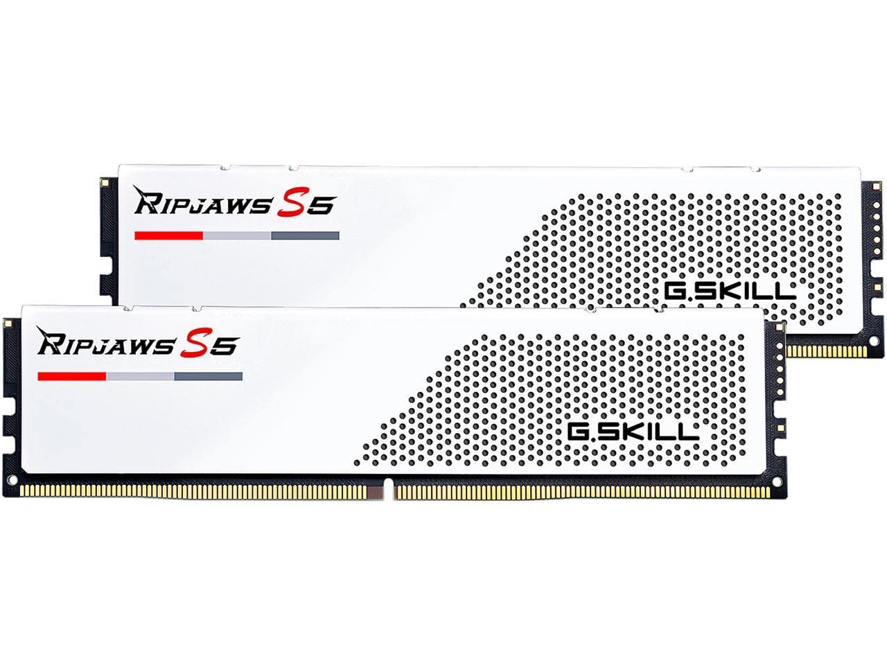 G.SKILL Ripjaws S5 Series DDR5 RAM (Intel XMP 3.0 & AMD Expo) 32GB (2x16GB) 6000MT/s CL36-36-36-96 1.35V Desktop Computer Memory U-DIMM - Matte Black (F5-6000J3636F16GX2-RS5K)