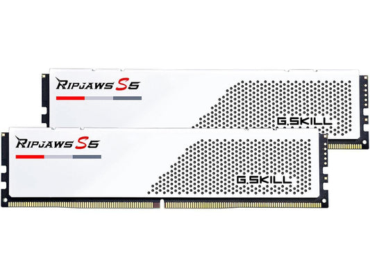 G.SKILL Ripjaws S5 Series DDR5 RAM (Intel XMP 3.0 & AMD Expo) 32GB (2x16GB) 6000MT/s CL36-36-36-96 1.35V Desktop Computer Memory U-DIMM - Matte Black (F5-6000J3636F16GX2-RS5K)