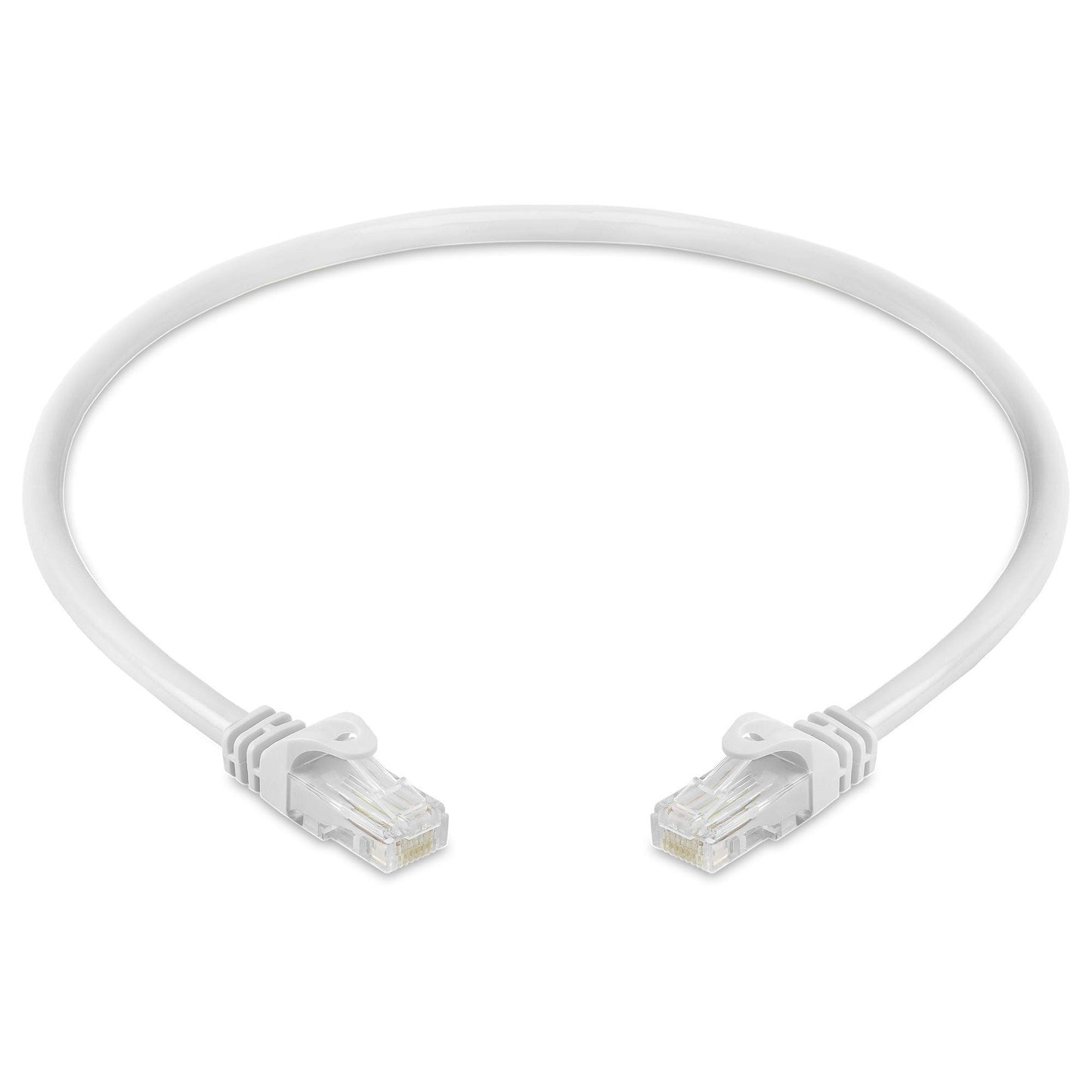 Cmple - RJ45 Cat-6 Ethernet Patch Internet Cable, High Speed Cat6 Network Cable 10 Gigabit, Cat 6 Ethernet LAN Cord with Gold Plated RJ45 Connectors - 5 Feet Yellow