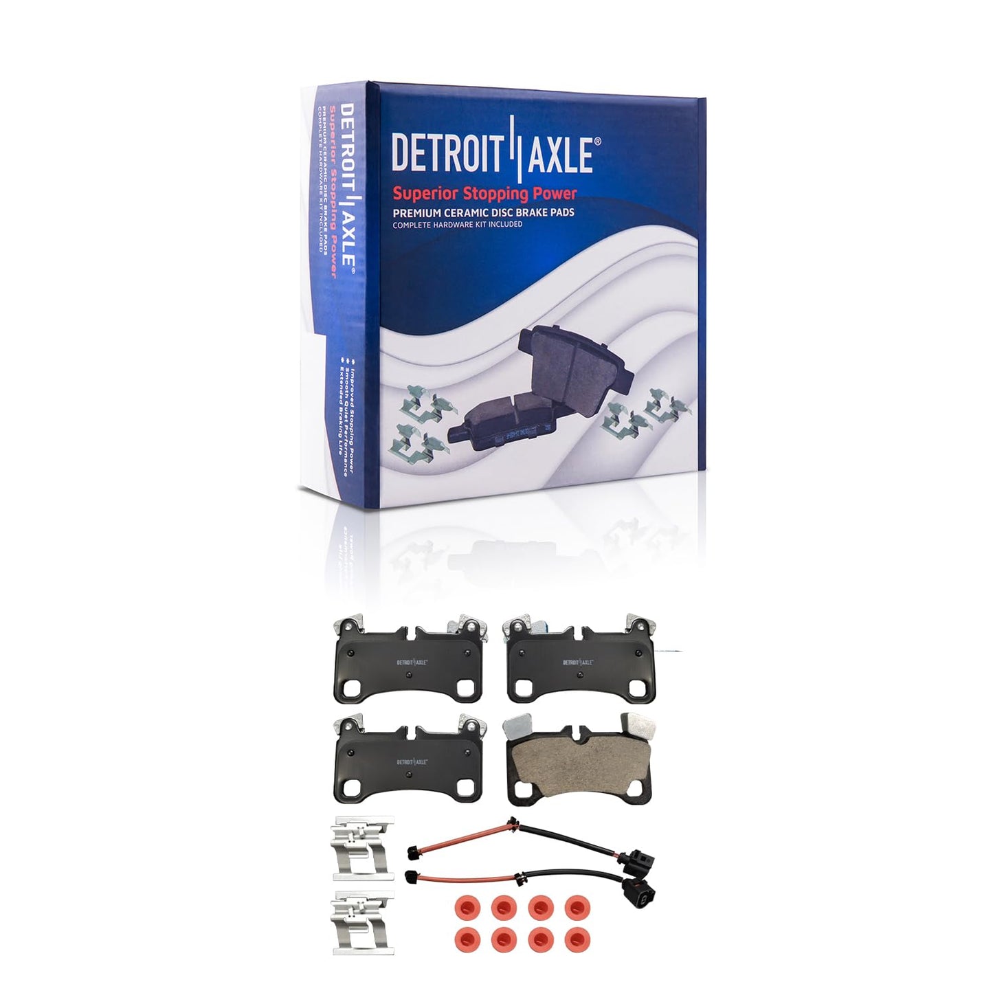 Detroit Axle - Front Brake Kit for Chevrolet GMC Silverado Suburban Sierra Savana Yukon XL 1500 Tahoe Cadillac Escalade Disc Brake Rotors Ceramic Brakes Pads Replacement : 12" inch Rotor