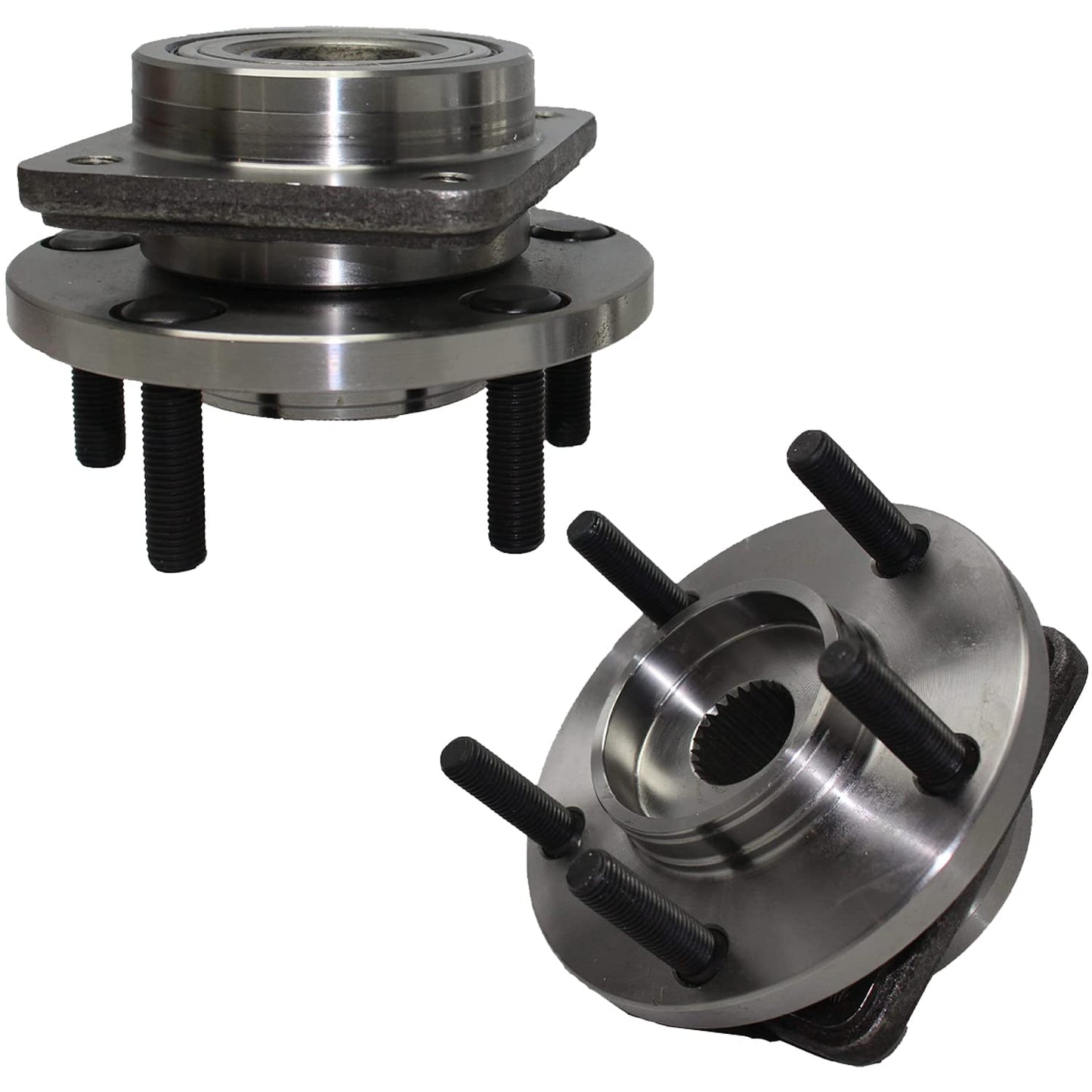 Detroit Axle - Pair 2WD Front Wheel Bearing Hub Assembly for 99-06 Chevy Silverado Sierra 1500, 00-06 Suburban 1500 Tahoe Yukon GMC Yukon XL 1500, 02-06 Cadillac Escalade 6 Lugs [with ABS]