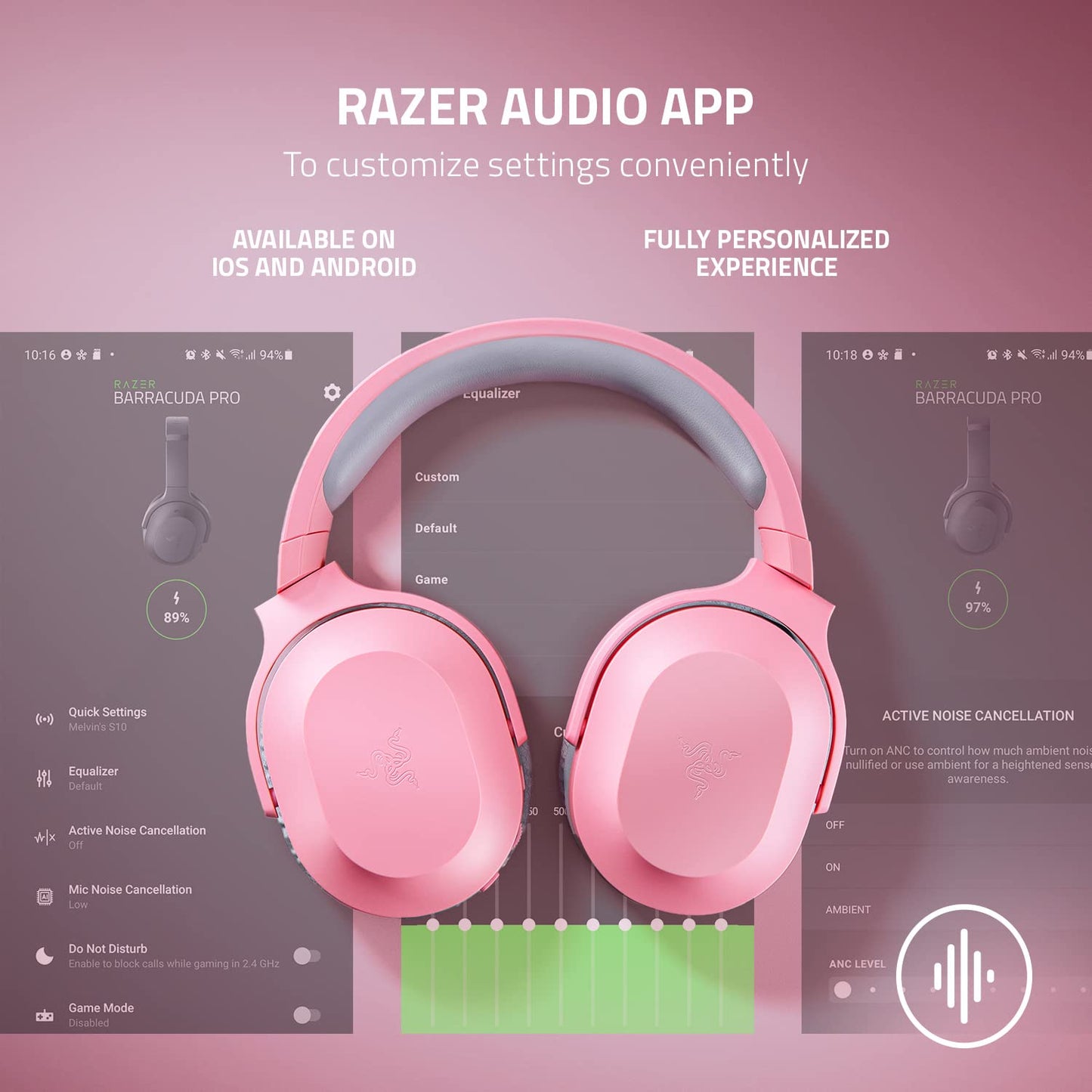 Razer Barracuda X Wireless Gaming & Mobile Headset (PC, PlayStation, Switch 2, Android, iOS): 2.4GHz Wireless + Bluetooth - Lightweight - 40mm Drivers - Detachable Mic - 50 Hr Battery - Black