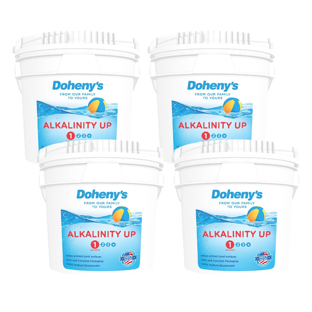 Doheny's Alkalinity Up | Pool Alkalinity Increaser | Raises Total Alkalinity & pH | Water Balancer | Fast Acting | Reduces Corrosion | Proudly Made in USA | 25 lb