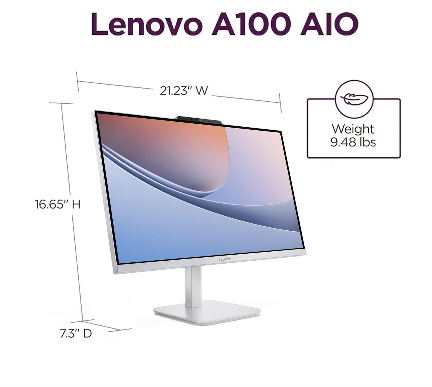 Lenovo 24" FHD All-in-One Desktop Computer for Home & Office, Intel Processor, 32GB RAM, 512GB PCIe + 500GB External, HDMI, Bluetooth 5.2, Business AIO, Vent-Hear, Wireless KB & Mouse, Windows 11 Pro