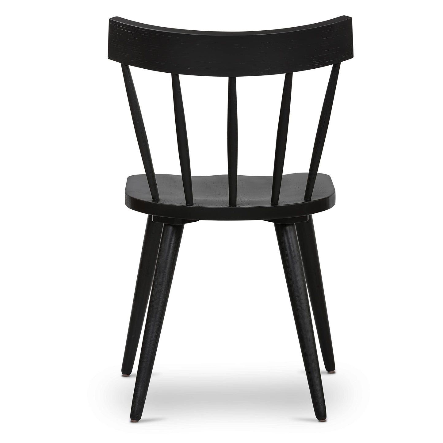 POLY & BARK HAVA Dining Chair,Oak, Black