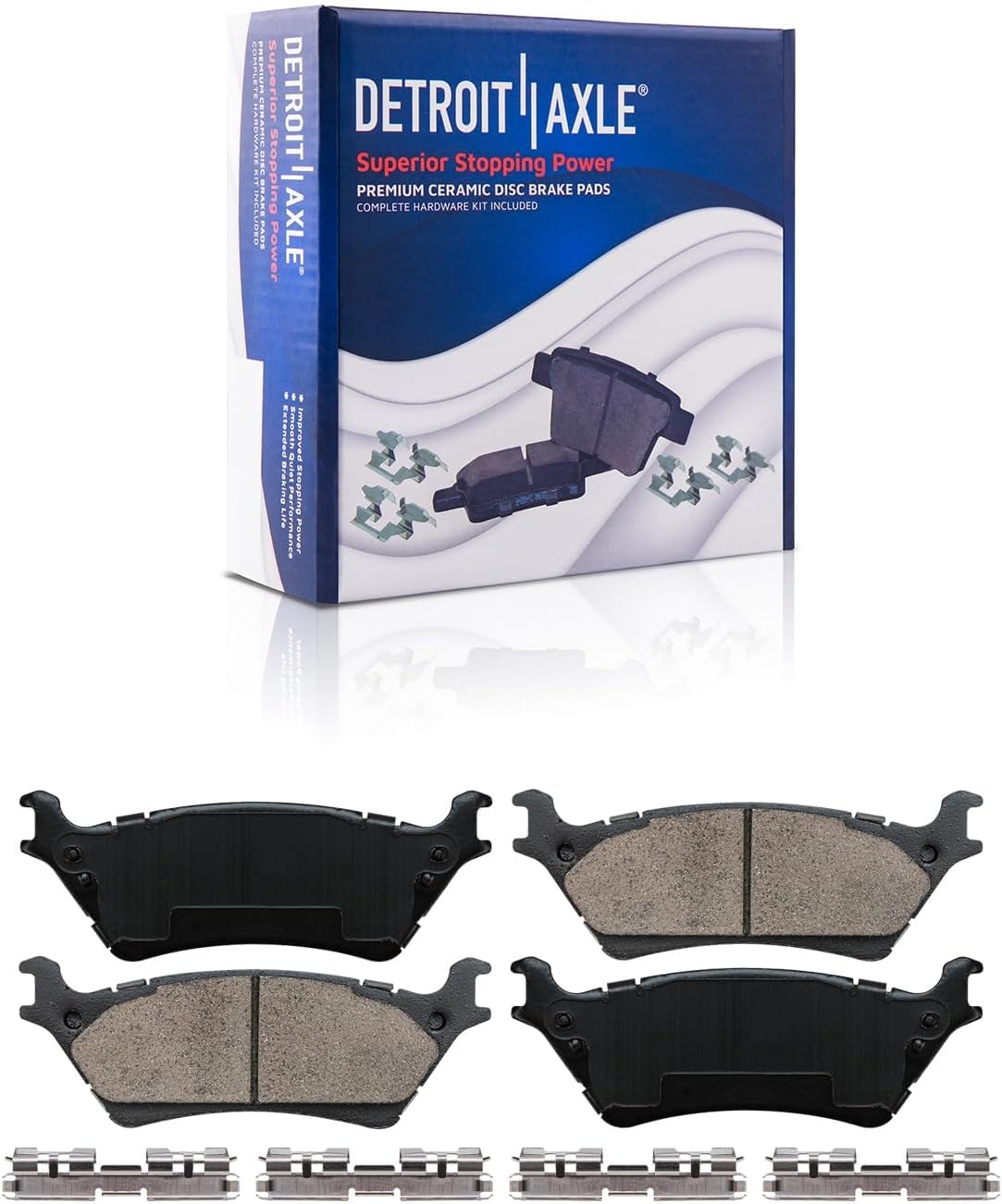 Detroit Axle - Rear Brake Kit for 12-20 Ford F-150 [w/Manual Parking Brake]