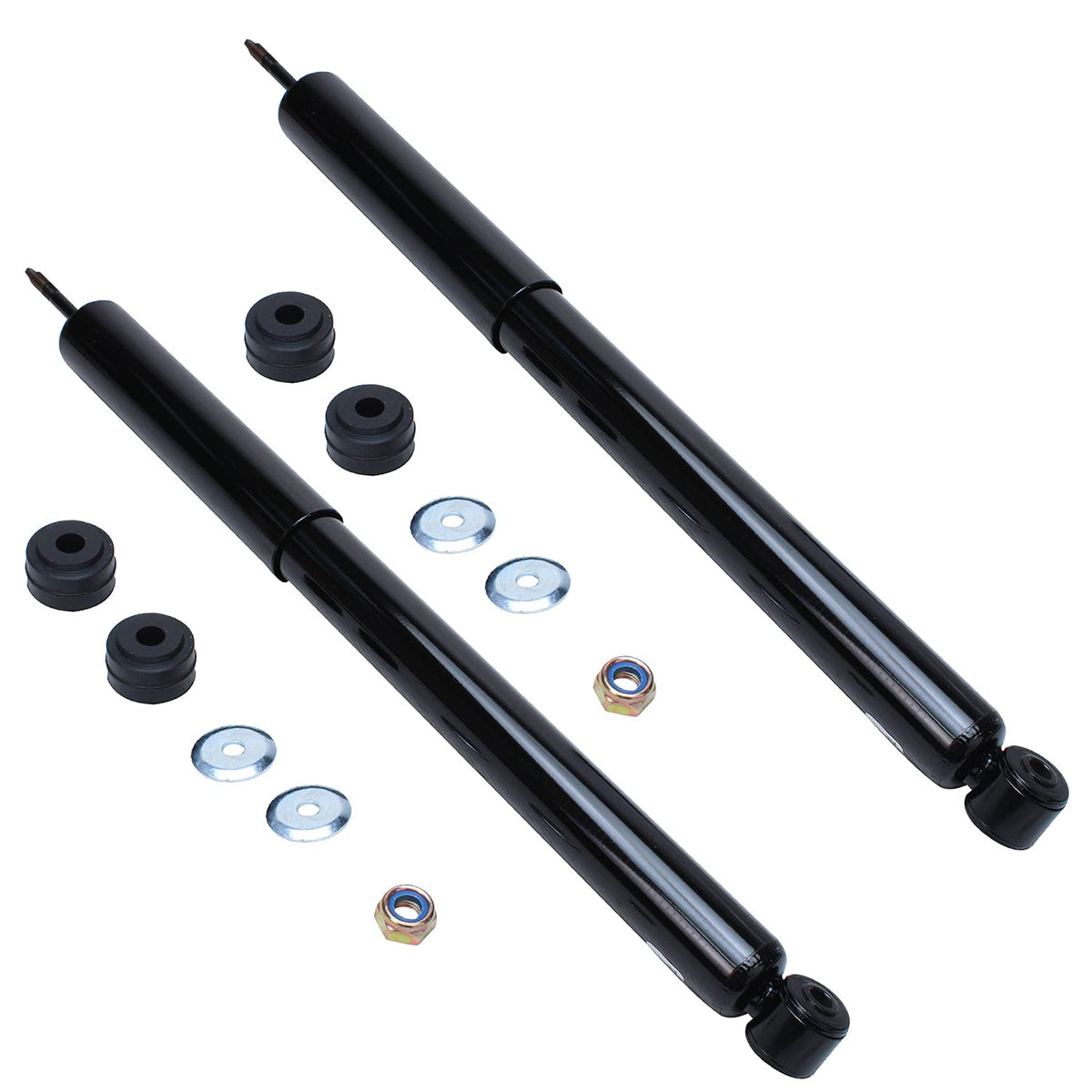 Detroit Axle - Rear Shock Absorbers for 2007-2024 Chevrolet Silverado 1500 | GMC Sierra 1500, 2pc Rear Shock Absorbers Assembly Pair Replacement