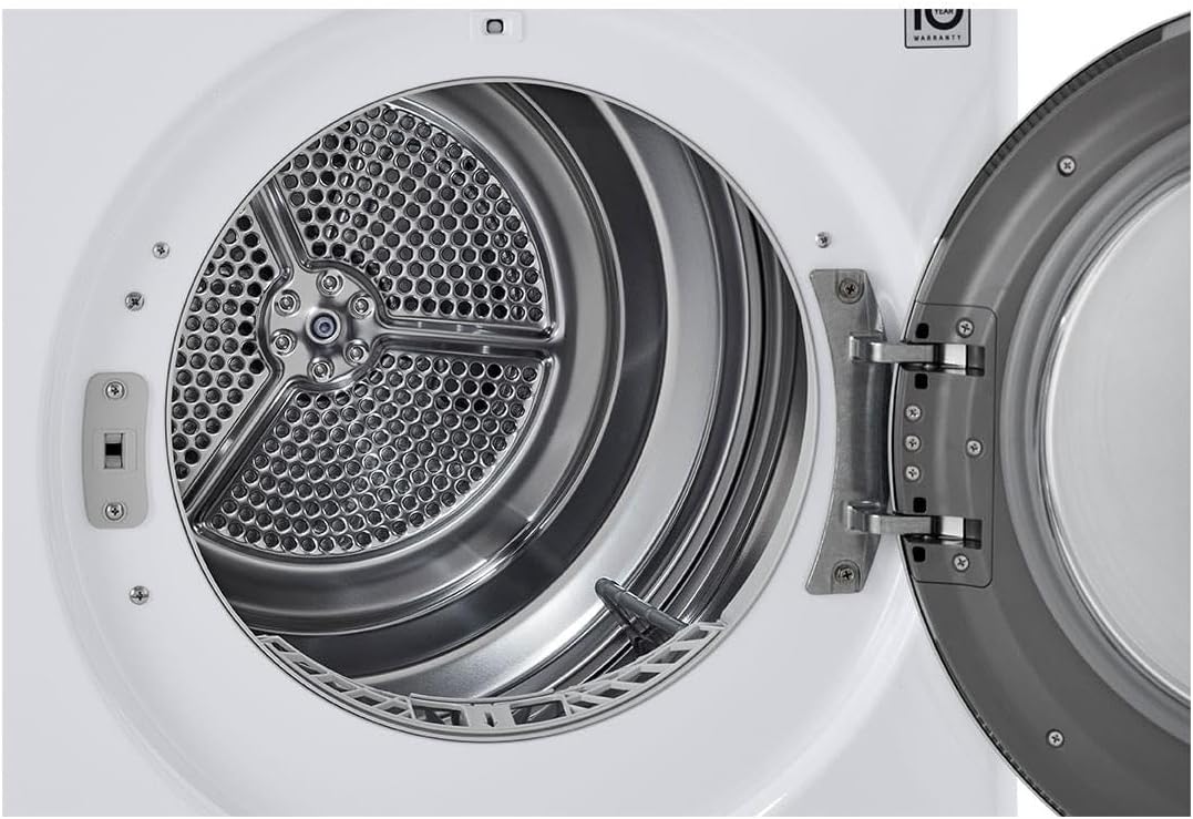 LG DLHC1455W 24 in. W 4.2 Cu. Ft. Ventless Stackable Compact Smart Electric Dryer in White with Dual Inverter HeatPump Technology