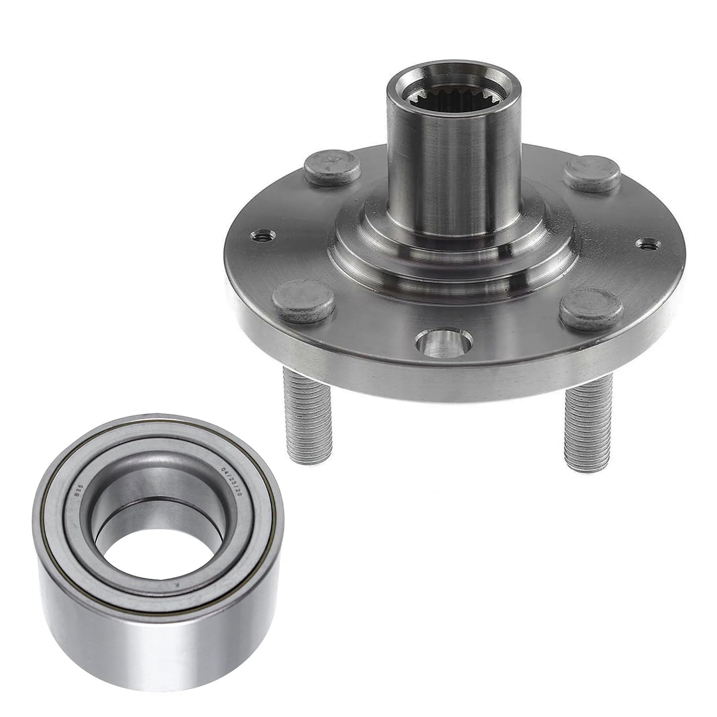 Detroit Axle - 2pc Front Wheel Bearing Hubs for 00-13 Chevy Impala Monte Carlo, 97-08 Pontiac Grand Prix, 06-11 DTS, 05-09 Buick Lacrosse, 06-11 Lucerne, 00-05 Lesabre, Pair Wheel Bearings and Hubs