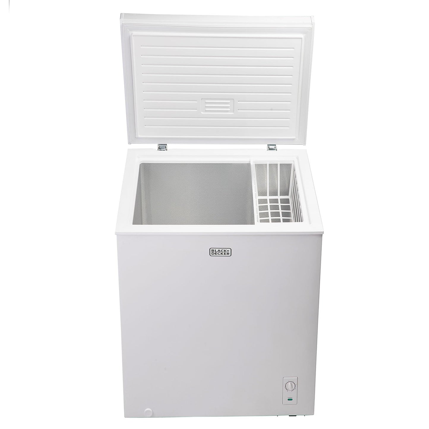 BLACK+DECKER 19.8 Cu. Ft. Chest Freezer, Deep Freezer with Top Opening, Freezer Chest with 2 Removable Storage Baskets, Mechanical Temperature Control, Manual Defrost, R600a Refrigerant,BCF1980E,White