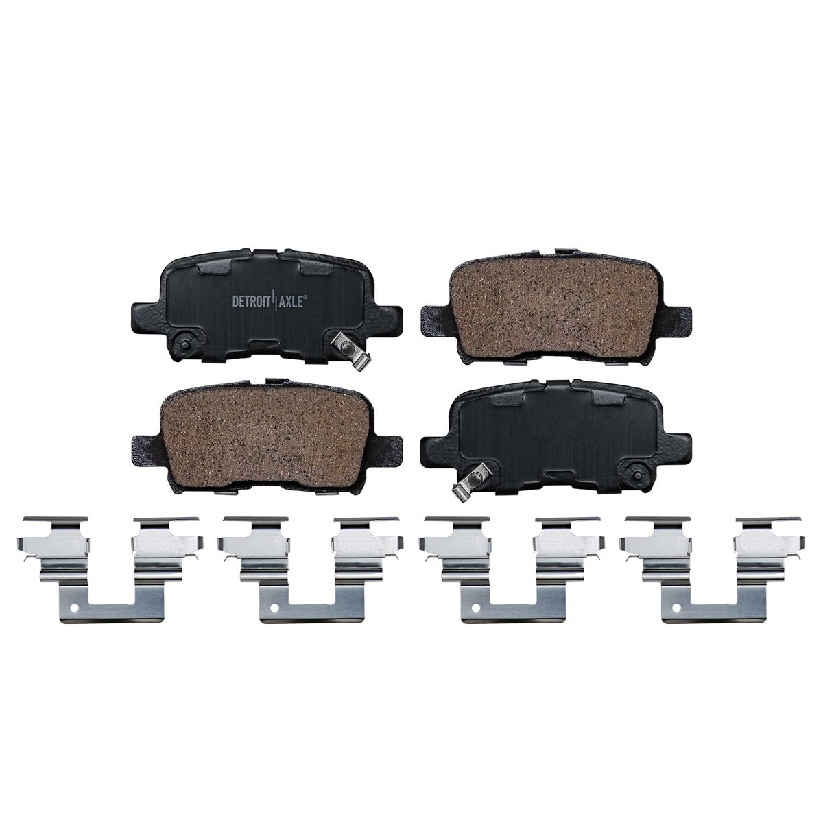 Detroit Axle - Rear Brake Rotors Pads for 2019-2026 Chevy Silverado 1500