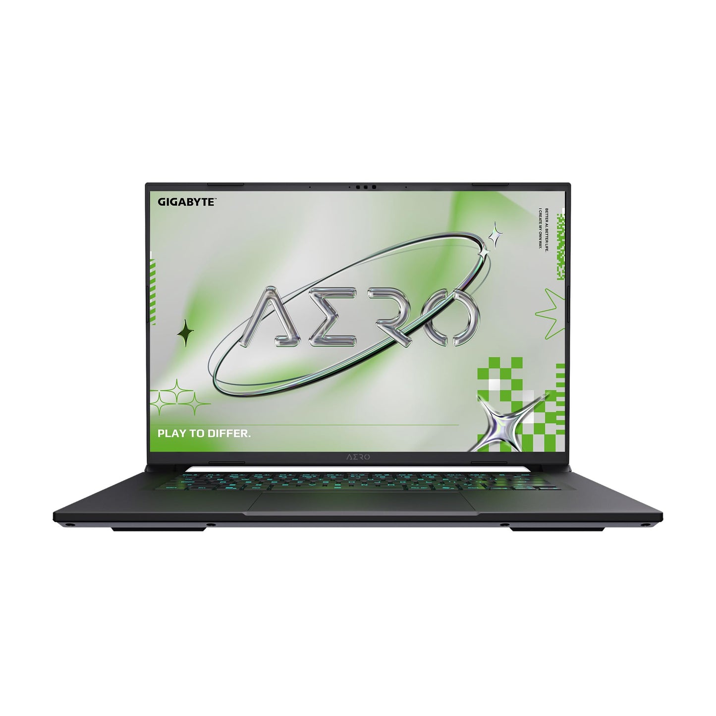 GIGABYTE AERO X16, Copilot+ PC - 165Hz 2560x1600 WQXGA - Manufactured by NVIDIA GeForce RTX 5070 - AMD Ryzen AI 9 HX 370-1TB SSD with 32GB DDR5 RAM - Windows 11 Home - Space Gray - 2WHA3USC64AH
