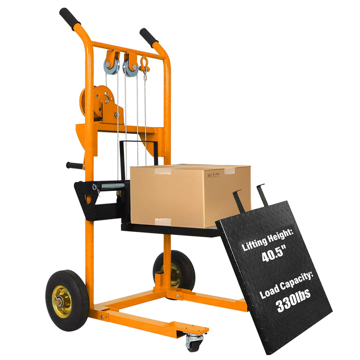 Tory Carrier Winch Stacker, 330 lbs Capacity, 40.5" Lifting Height