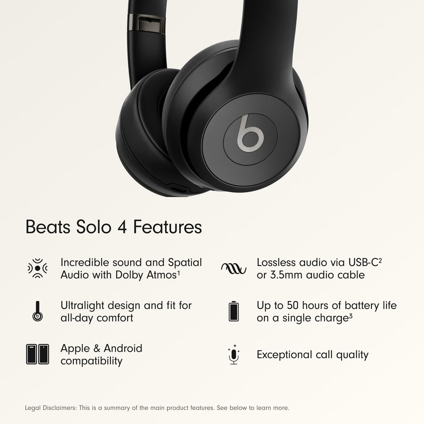 Beats Studio Pro Premium Wireless Over-Ear Headphones- Up to 40-Hour Battery Life, Active Noise Cancelling, Great for Travel & Commuting, USB-C Lossless Audio, Apple & Android Compatible - Navy