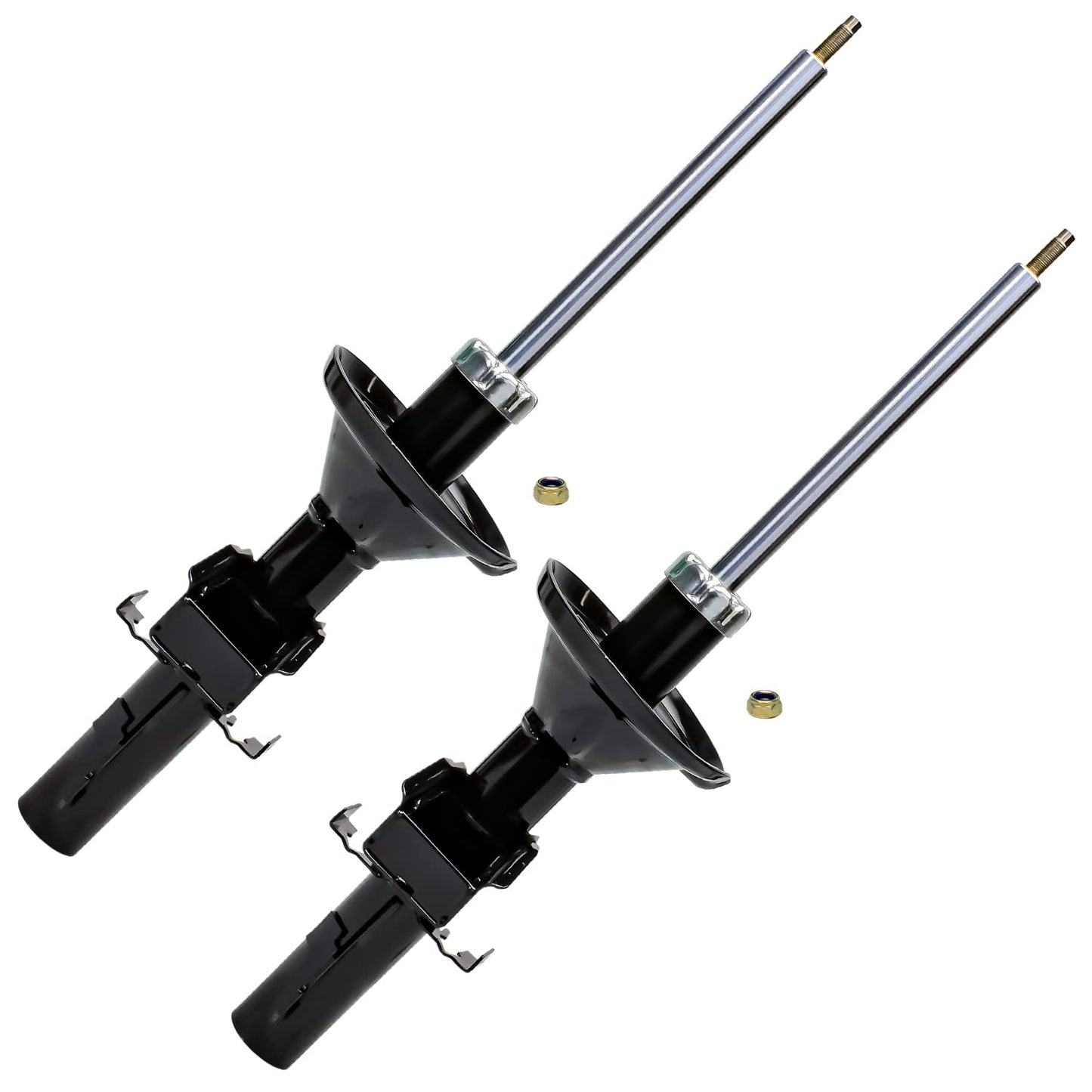 Detroit Axle - Rear Shock Absorbers for 2007-2024 Chevrolet Silverado 1500 | GMC Sierra 1500, 2pc Rear Shock Absorbers Assembly Pair Replacement