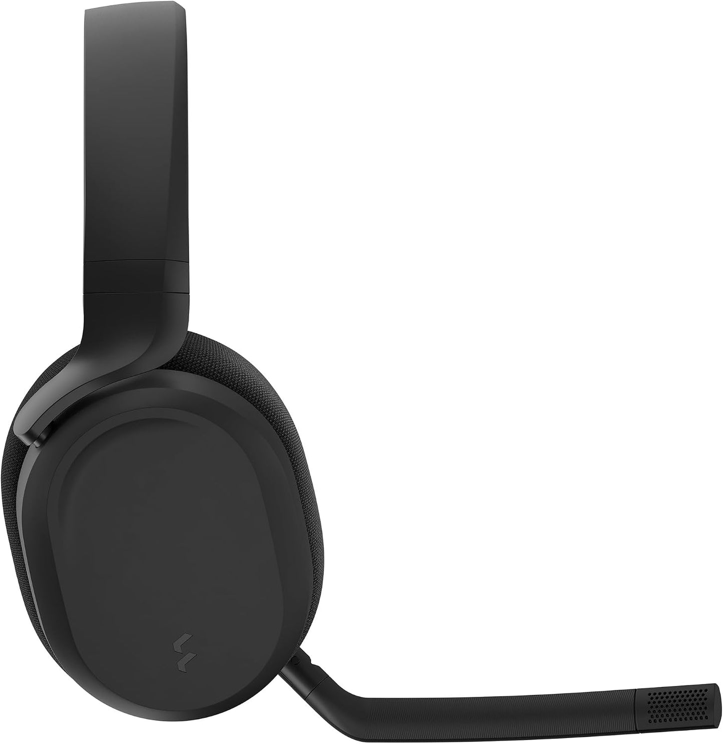 Fractal Design Scape Dark - Wireless PC Gaming Headset - Detachable Flip-to-Mute Microphone with Noise Cancellation - Battery Life Up to 40 Hours - Configurable Ambient Lighting - Black