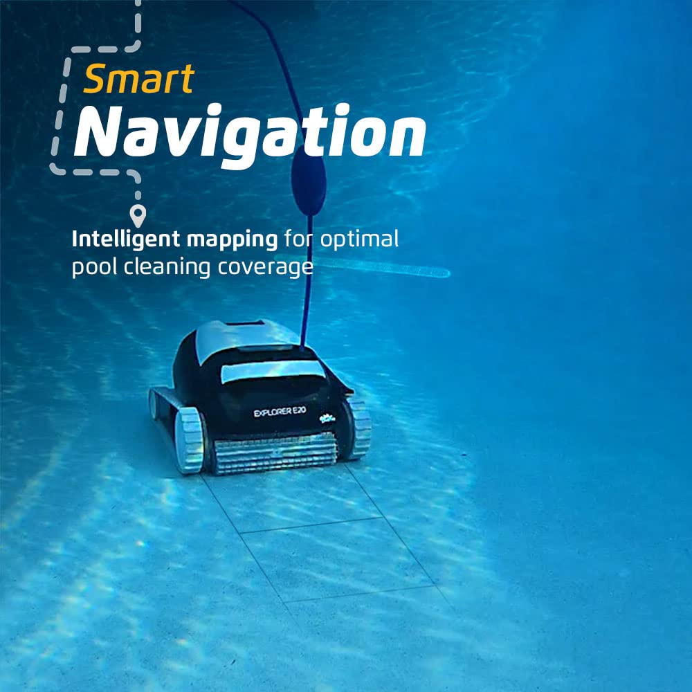 Dolphin (2026 Model) E10 Automatic Robotic Pool Vacuum Cleaner, Active Scrubber Brush, Top Load Filters Access, Ideal for Above-Ground Pools up to 30 FT in Length
