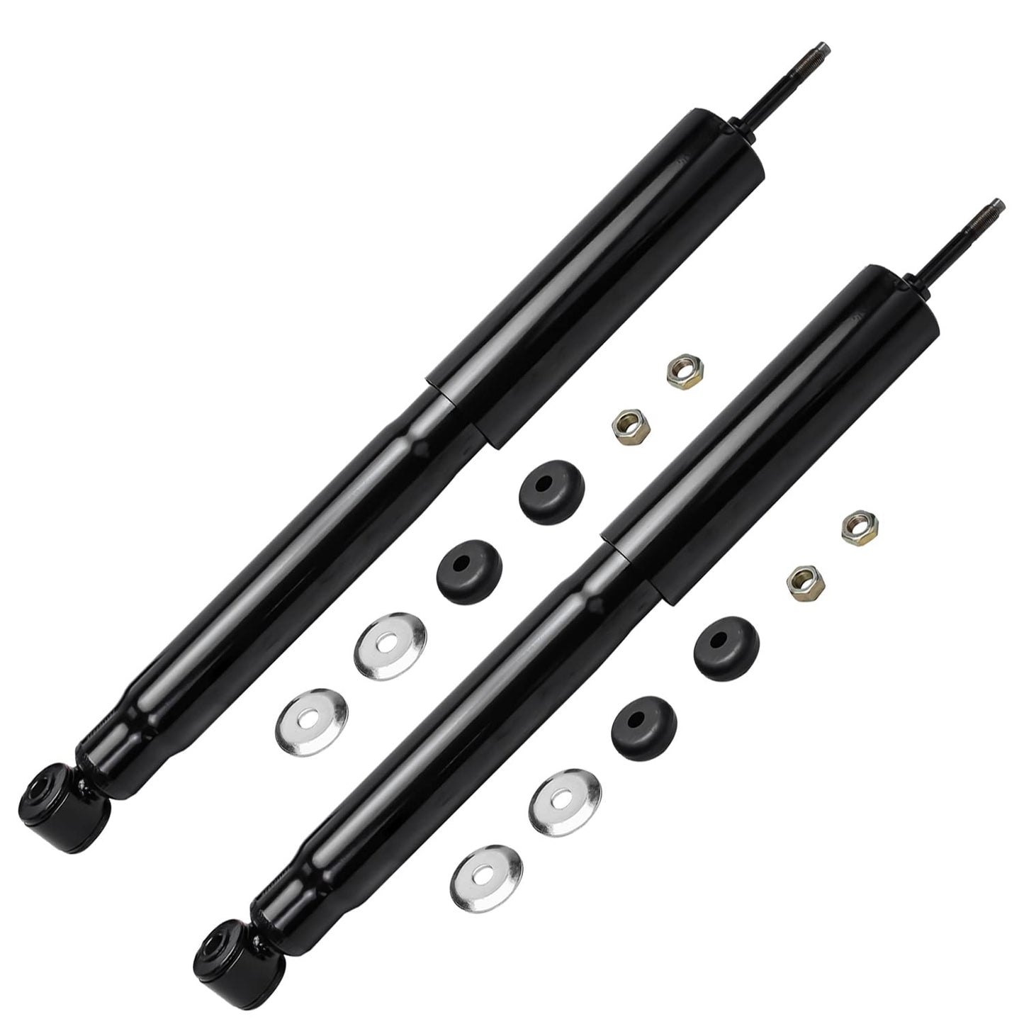 Detroit Axle - Rear Shock Absorbers for 2007-2024 Chevrolet Silverado 1500 | GMC Sierra 1500, 2pc Rear Shock Absorbers Assembly Pair Replacement