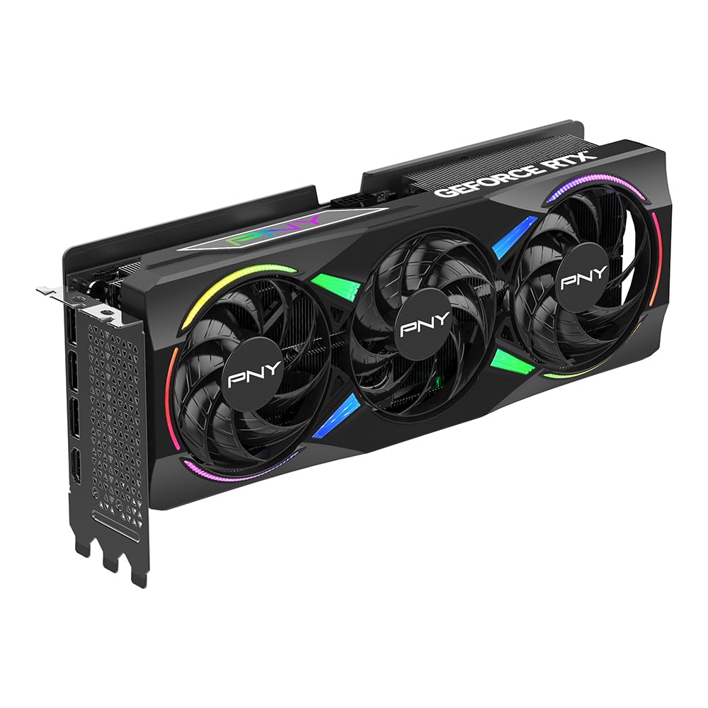 PNY NVIDIA GeForce RTX™ 5070 Ti OC Triple Fan, Graphics Card (16GB GDDR7, 256-bit, Boost Speed: 2572 MHz, PCIe® 5.0, HDMI®/DP 2.1, 2.98-Slot, Blackwell Architecture, DLSS 4)