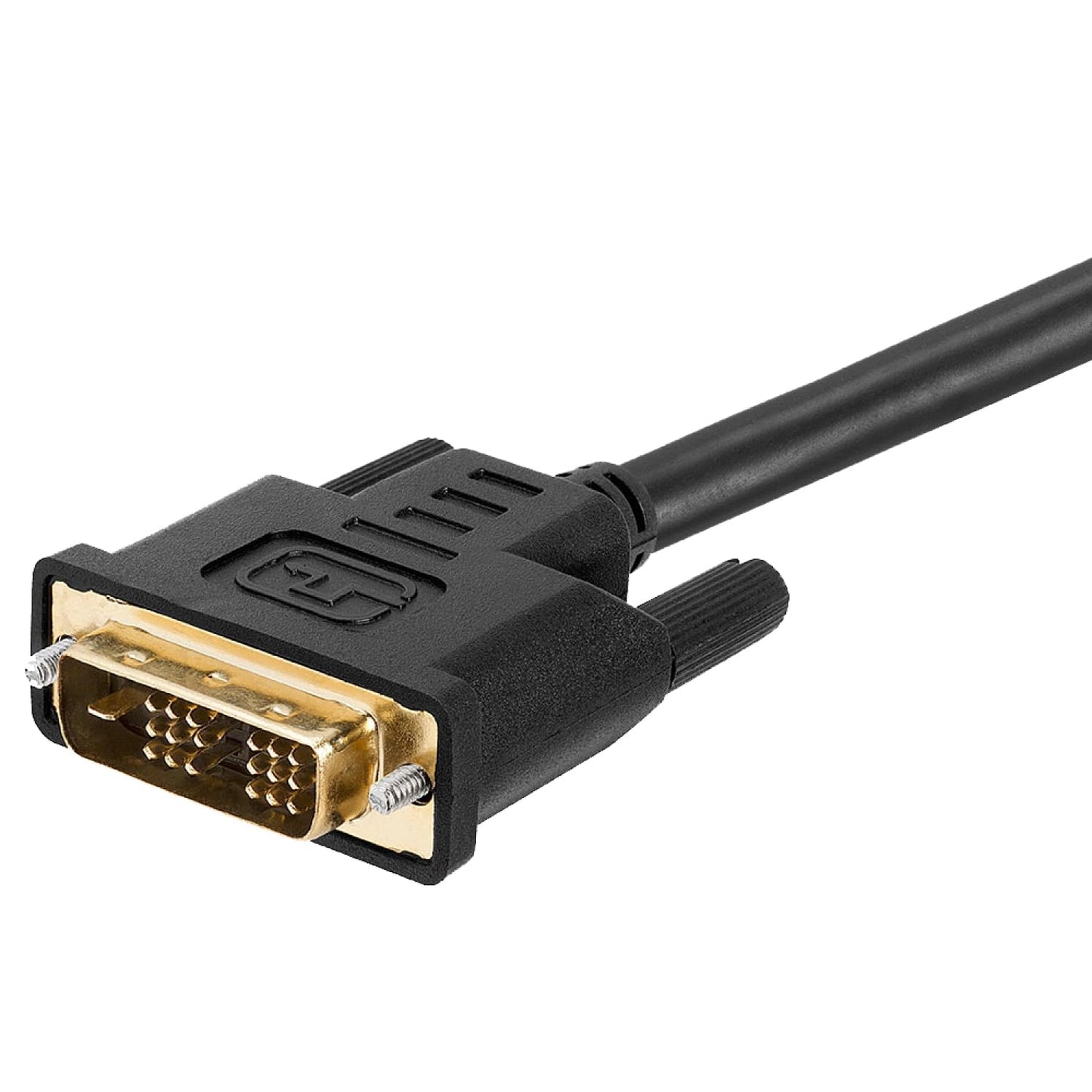 Cmple - HDMI to DVI Adapter Cable - 3 Feet Bi Directional High Speed Male Plug Monitor Cord Connector Converter for PC Laptop HDTV Projector