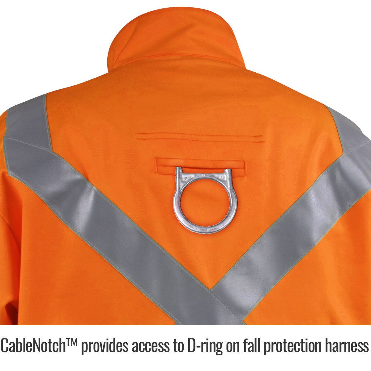 Black Stallion (JF1012) Safety Welding Jacket, 9 oz Flame Resistant Cotton, 2" Silver Reflective Tape, Welder's Collar