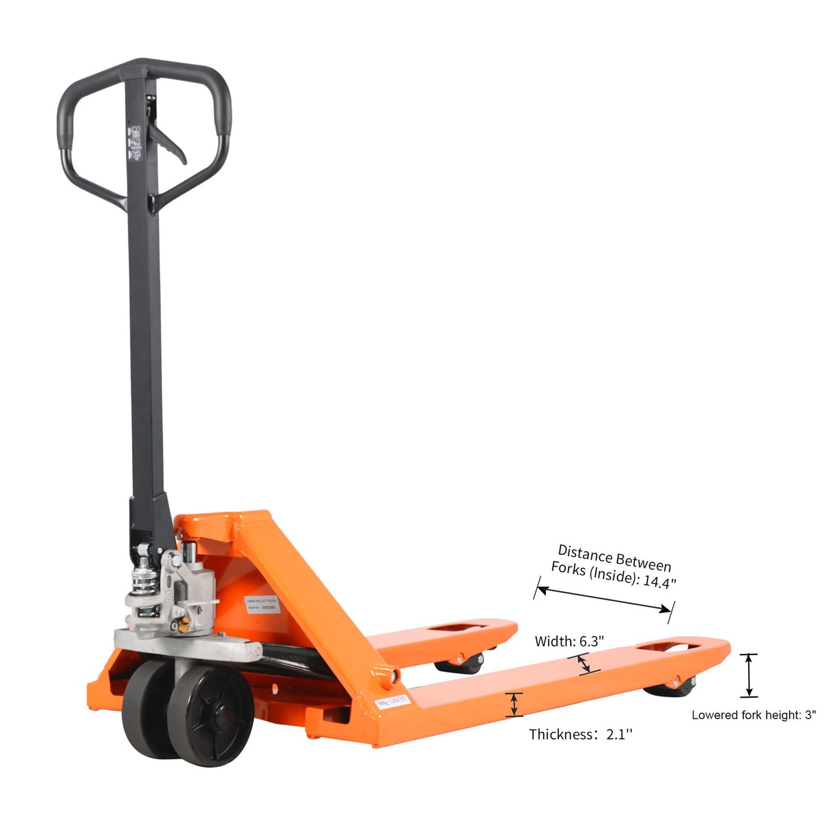 Tory Carrier Pallet Jack 11000lbs Capacity, Heavy Duty Manual Pallet Truck 48" x 27" Forks