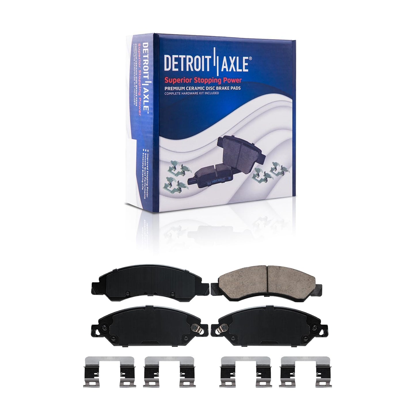 Detroit Axle - Front Brake Kit for Chrysler 300 Dodge Challenger Charger Magnum Replacement Disc Brakes Rotors and Ceramic Brake Pads : 12.6" inch Rotor