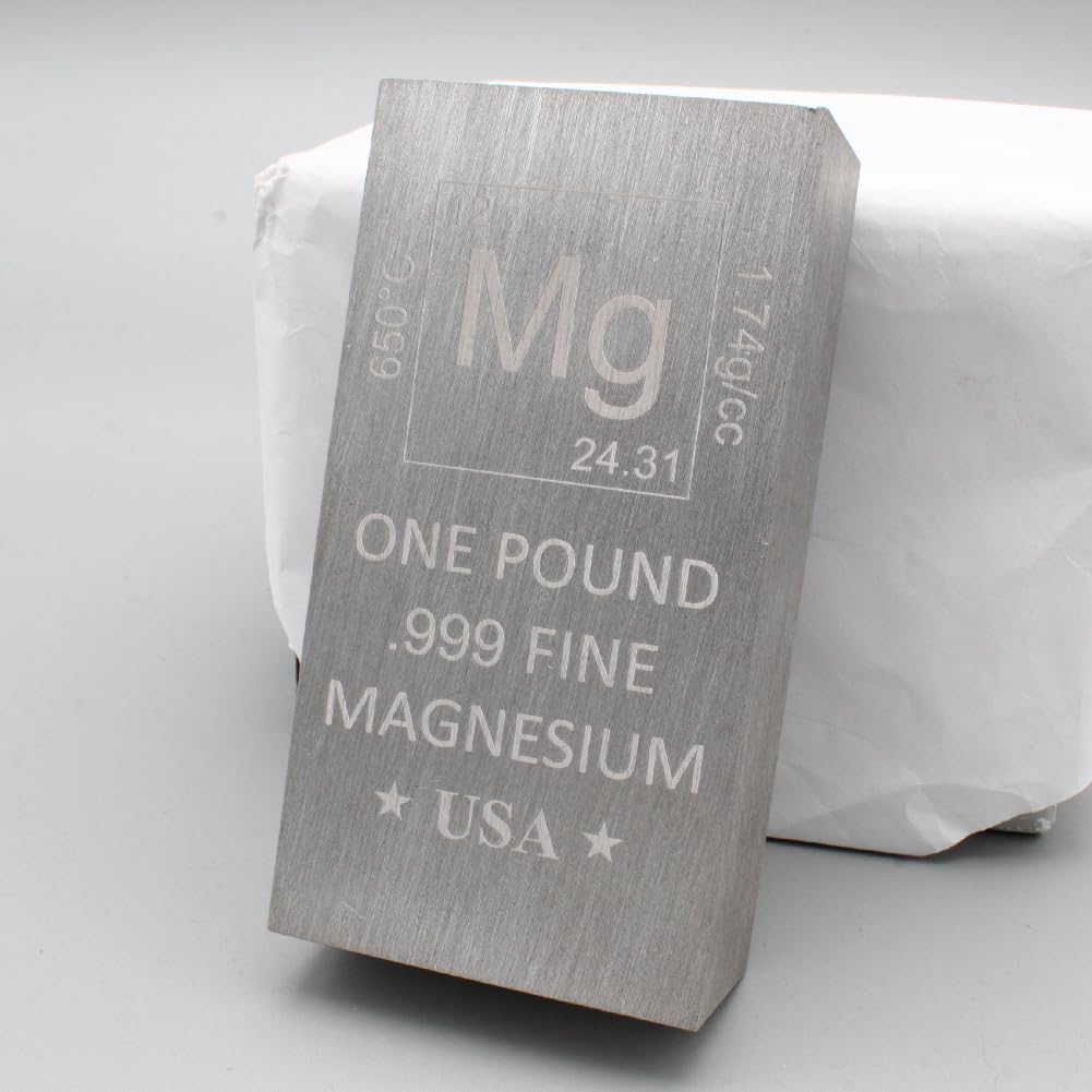 1 Pound Copper Bar Ingot Paperweight - 999 Pure Chemistry Element Design with Certificate of Authenticity by Mint State Gold