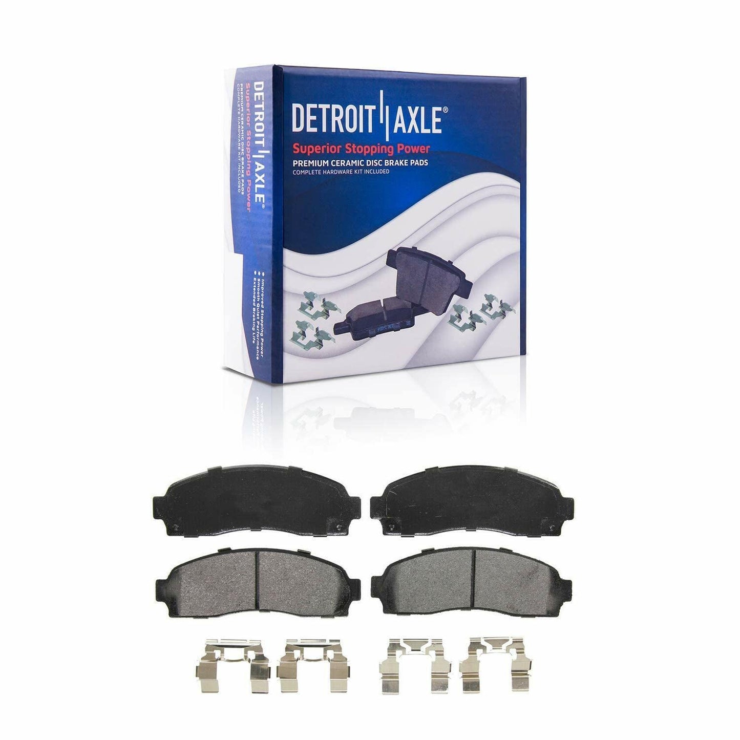 Detroit Axle - Brake Kit for 2013-2016 Kia Optima 2011-2015 Hyundai Sonata, Disc Brake Rotors Ceramic Brakes Pads Front and Rear 2014 Replacement