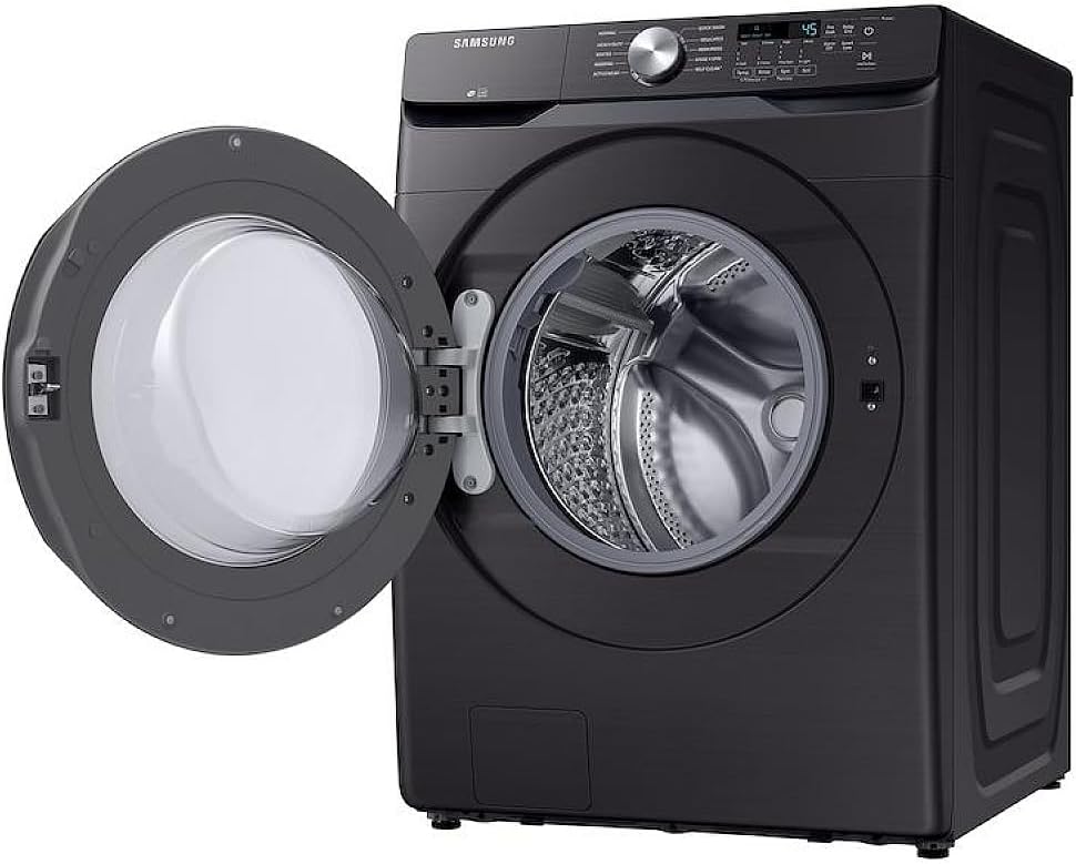 Samsung WF45T6000AV 4.5 Cu. Ft. Black Stainless Steel Front Load Washer, ENERGY STAR®