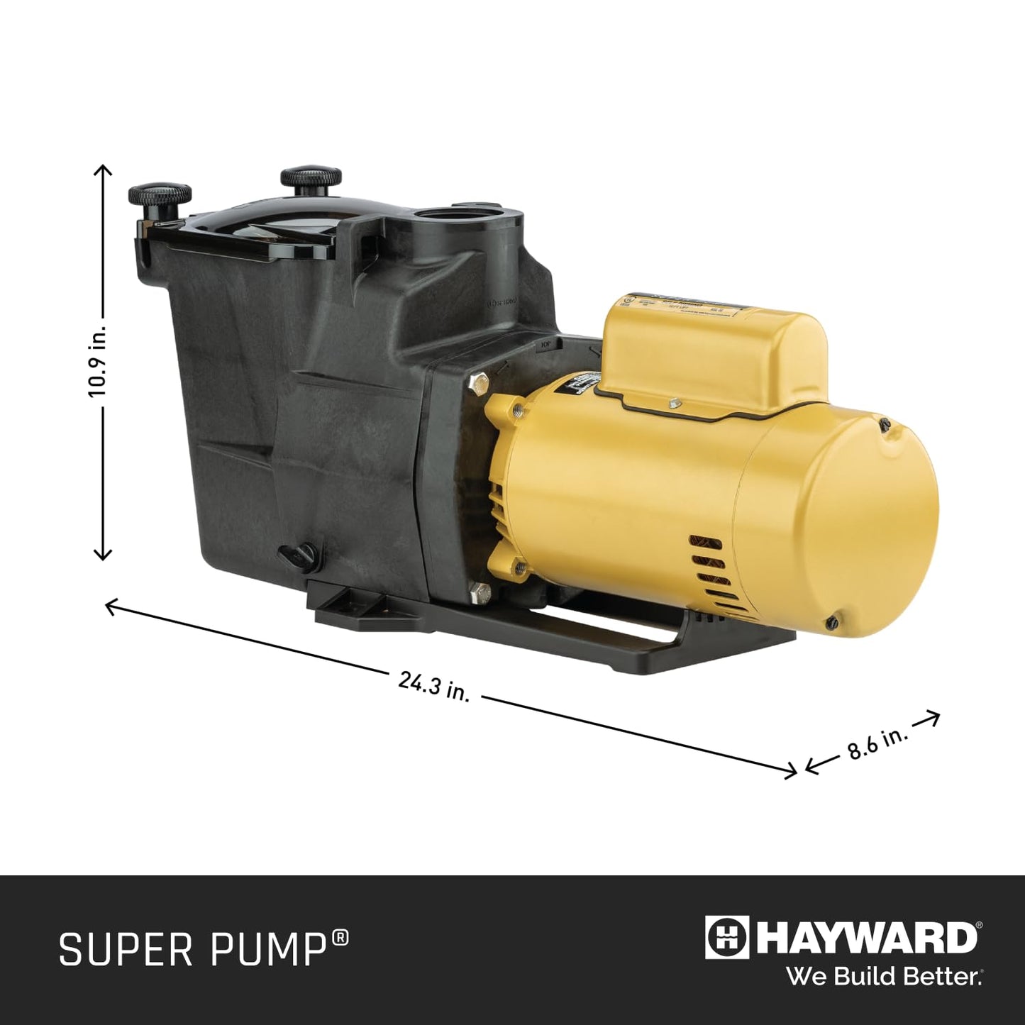 Hayward Pool Pump Inground Pools Super Pump 1 HP (W3SP2607X10 replacement for SP2607X10 pump for in-ground pools)