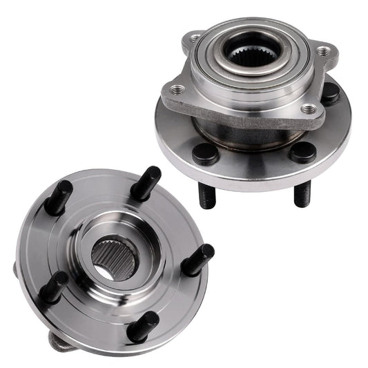 Detroit Axle - Pair 2WD Front Wheel Bearing Hub Assembly for 99-06 Chevy Silverado Sierra 1500, 00-06 Suburban 1500 Tahoe Yukon GMC Yukon XL 1500, 02-06 Cadillac Escalade 6 Lugs [with ABS]