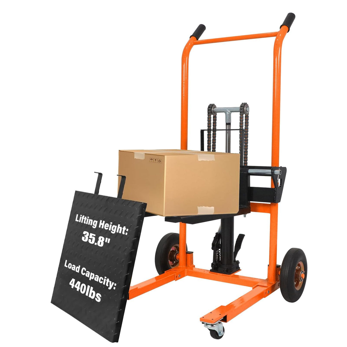 Tory Carrier Winch Stacker, 330 lbs Capacity, 40.5" Lifting Height