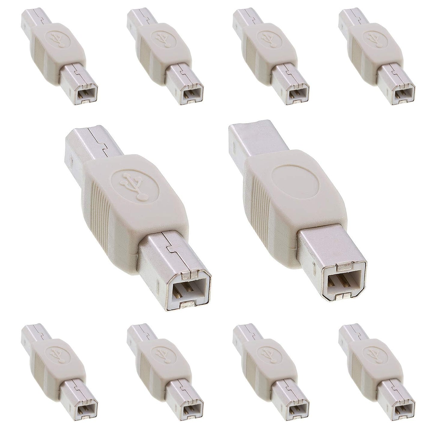 Cmple - 90 Degree USB 3.0 Male to Female Adapter Up Right Angle USB A Plug to Jack Connector Converter Extender for PC Laptop Hard Drive Keyboard Mouse Charger - 10 Pack