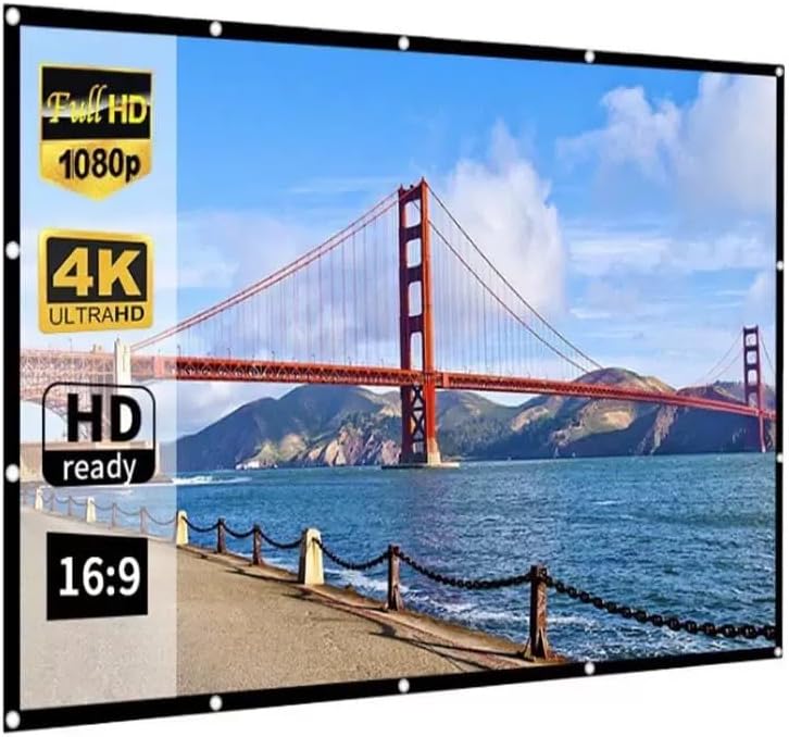 84-inch Projection Screen, high-Definition Screen