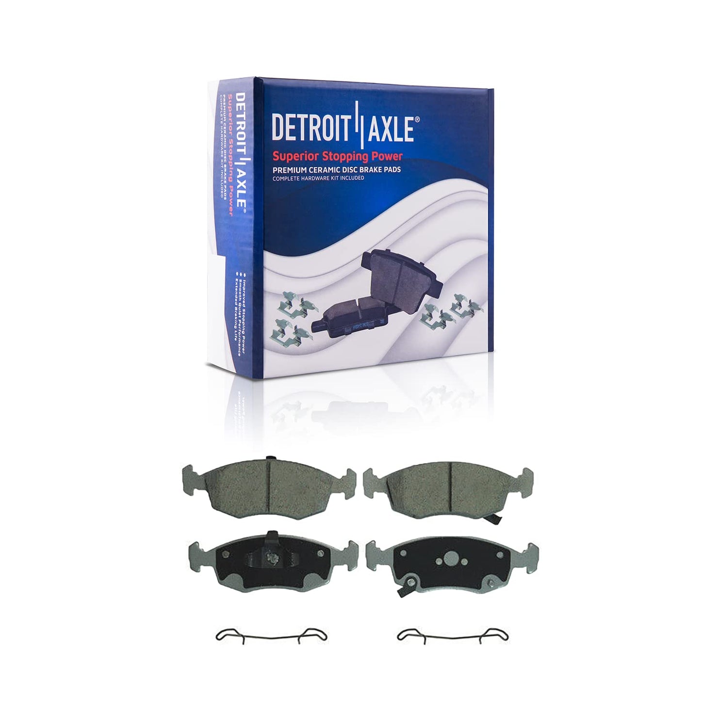 Detroit Axle - Rear Brake Kit for 2018-2020 Chevy Equinox GMC Terrain | Buick Regal TourX 2017-2019 LaCrosse, Disc Brake Rotors Ceramic Brake Pads Replacement 11.34" inch Brake Rotors