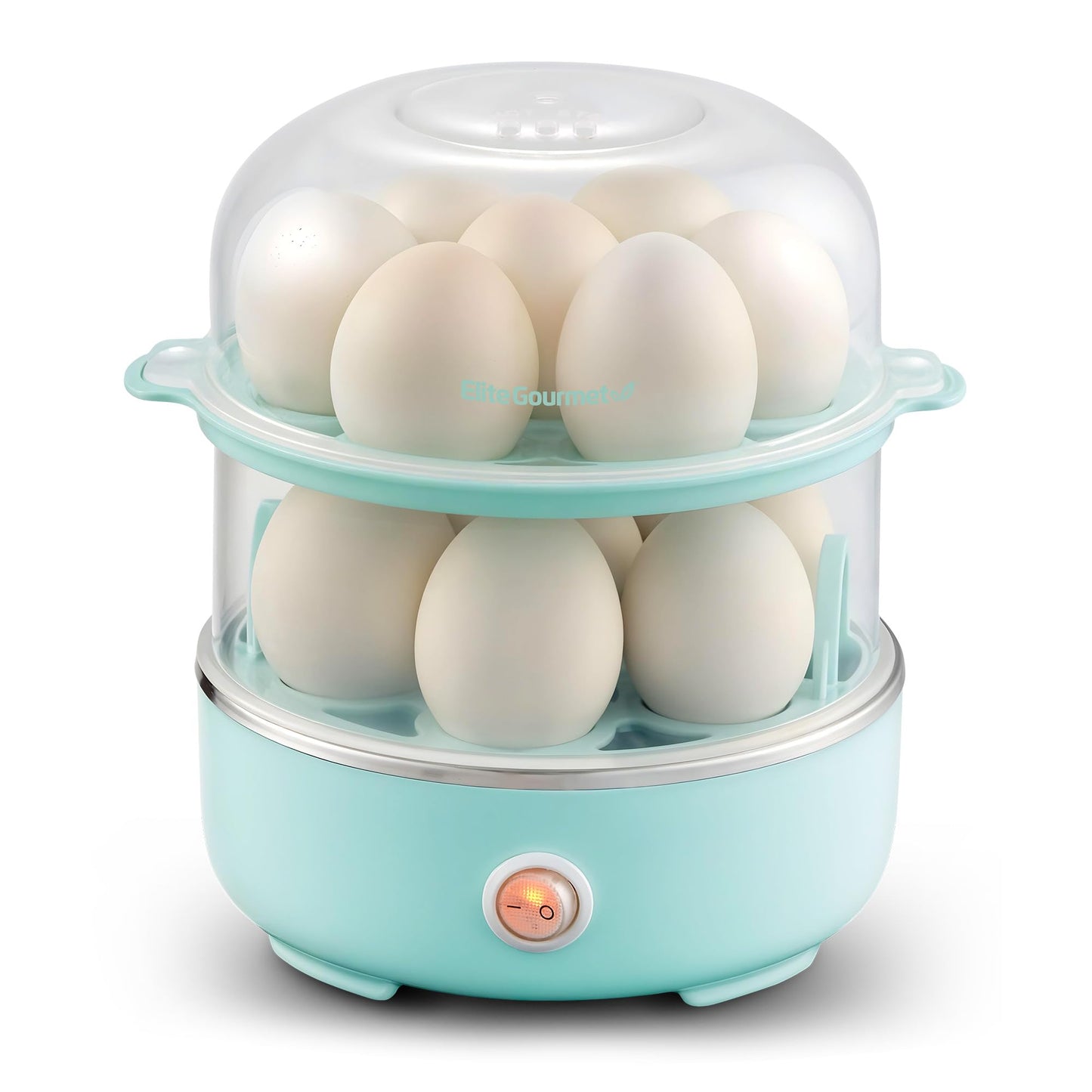 Elite Gourmet EGC115B Easy Egg Cooker Electric 7-Egg Capacity, Soft, Medium, Hard-Boiled Egg Cooker with Auto Shut-Off, Measuring Cup Included, BPA Free, Classic Black