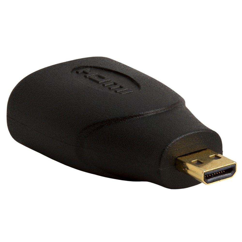 Cmple 10 Pack Micro HDMI Male to HDMI Female Adapter, Gold Plated, Compact Size