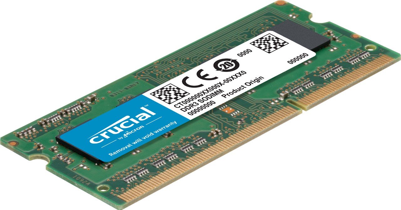Crucial RAM 8GB DDR3 1600 MHz CL11 Laptop Memory CT102464BF160B