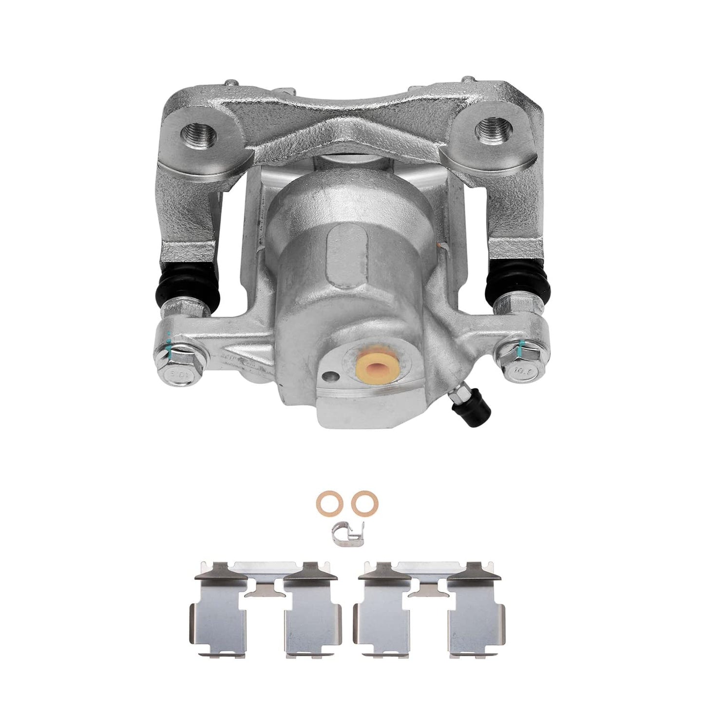 Detroit Axle - Front Brake Kit for 2003-2010 Honda Accord Disc Brake Rotors Ceramic Brakes Pads w/Hardware 2004 2005 2006 2007 2008 2009 Replacement [11.10 inch Rotors]