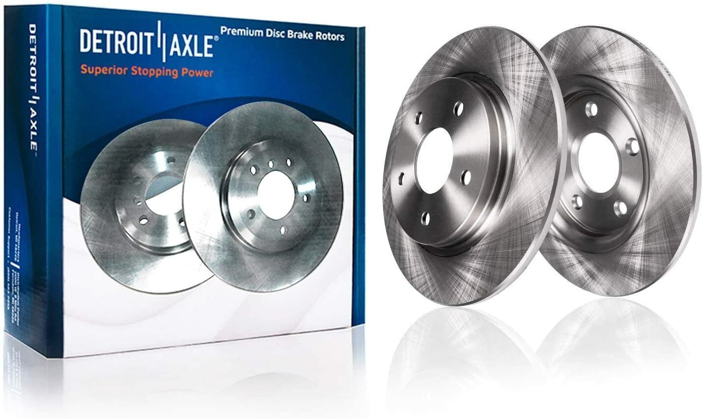 Detroit Axle - Brake Kit for Subaru Impreza Forester Legacy Outback 11.54'' inch Front & 11.26" inch Rear Disc Brake Rotors Ceramic Brake Pads Front and Rear Replacement, Brakes and Rotors