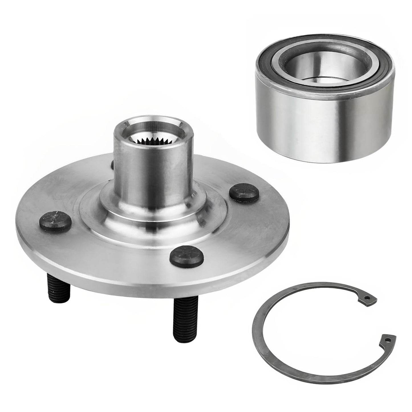 Detroit Axle - 4WD Front Wheel Bearing Hub for Ford F-250 F-350 Super Duty 2011-2016, Replacement 2012 2013 2014 2015 F-250 F-350 Super Duty (SRW Models) Wheel Bearing and Hub Assembly
