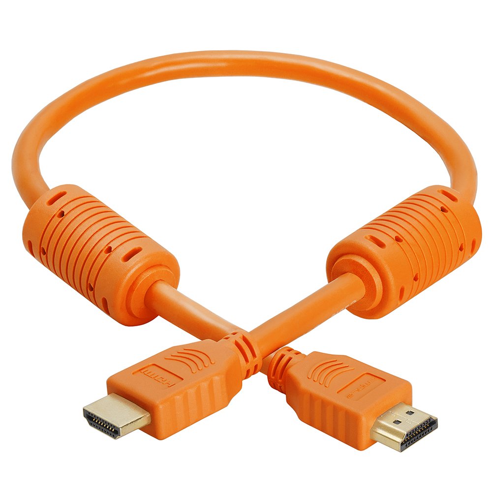 Cmple - HDMI Cable 10FT High Speed HDTV Ultra-HD (UHD) 3D, 4K @60Hz, 18Gbps 28AWG HDMI Cord Audio Return 10 Feet Purple