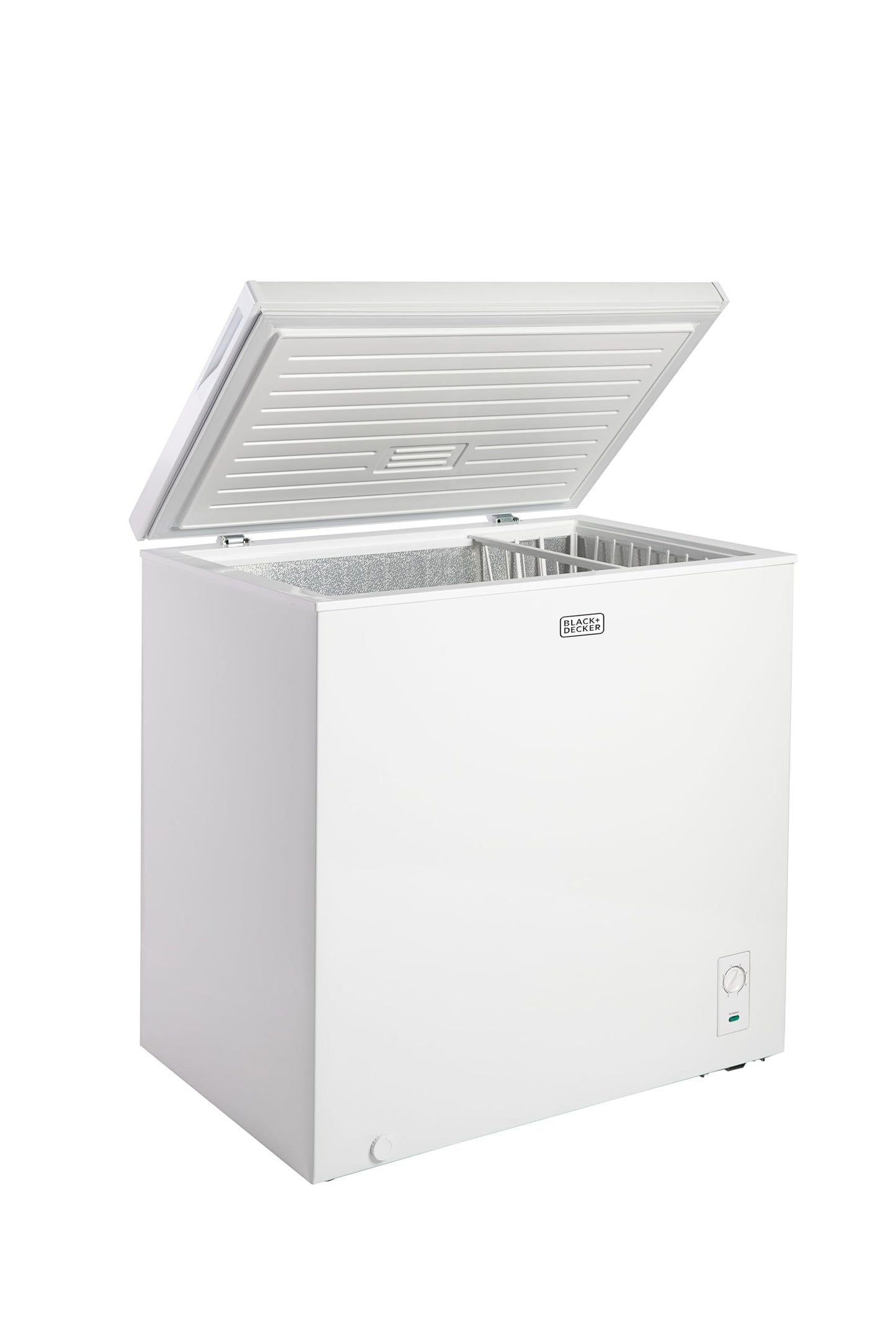 BLACK+DECKER 19.8 Cu. Ft. Chest Freezer, Deep Freezer with Top Opening, Freezer Chest with 2 Removable Storage Baskets, Mechanical Temperature Control, Manual Defrost, R600a Refrigerant,BCF1980E,White