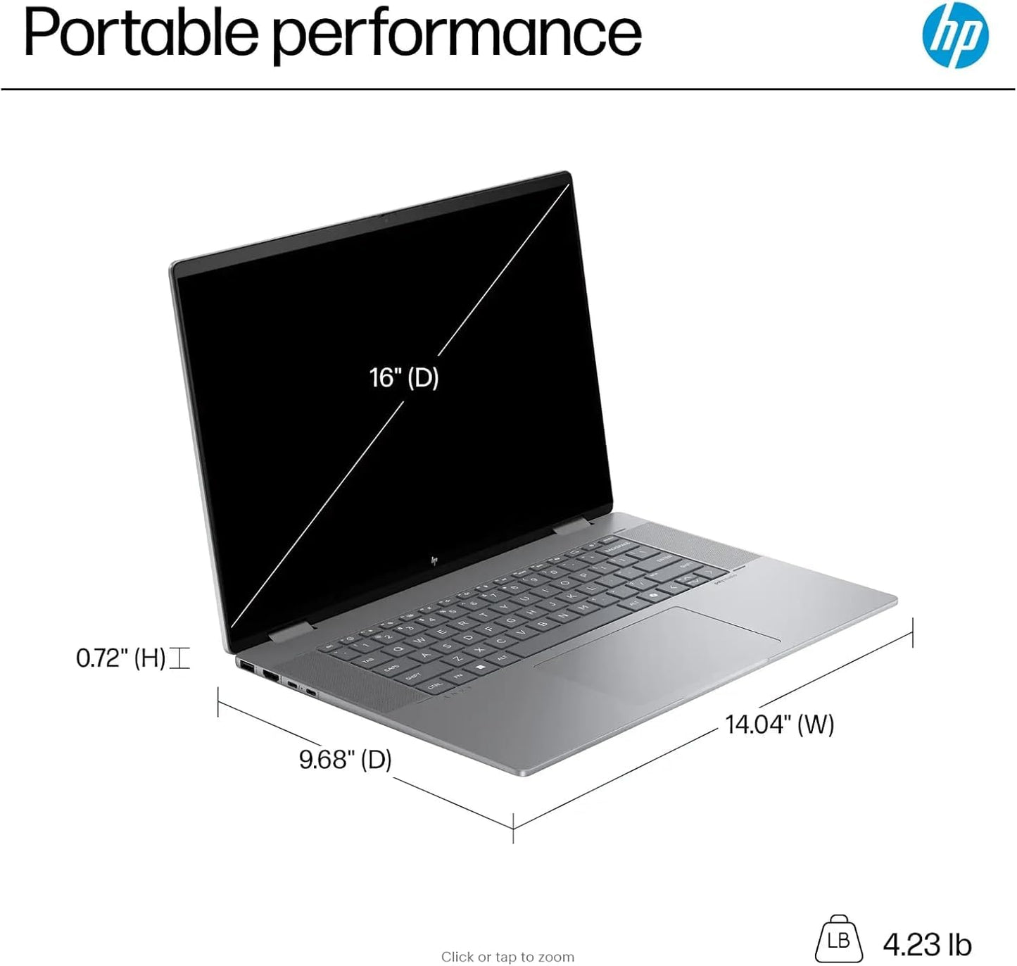 HP Envy X360 16" Touch 2-in-1 Laptop, Intel Core Ultra 5-125U (12 Cores, Up to 4.3GHz), 16GB DDR5 RAM, 256GB SSD, Arc Graphics, Wi-Fi 6E, Bluetooth 5.3, USB-C, Thunderbolt 4, HDMI 2.1, Windows 11
